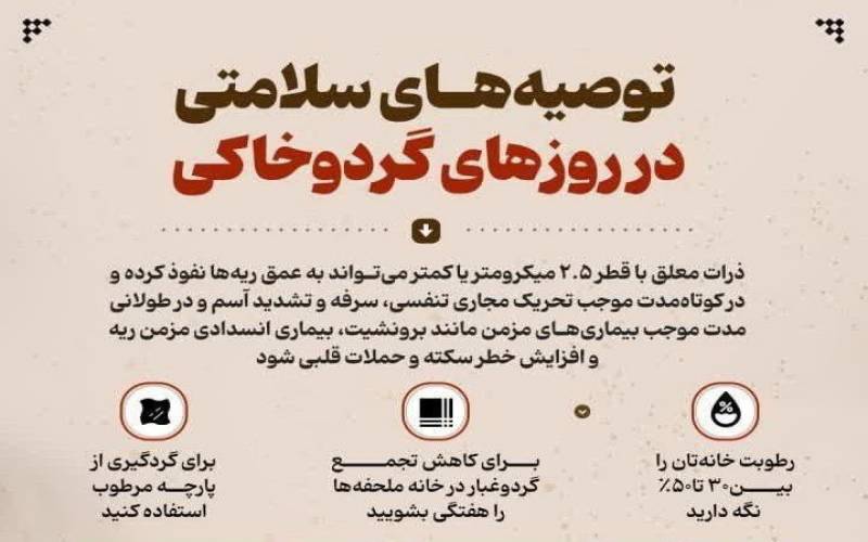هوا در وضعیت هشدار / ۱۴ دستورالعمل حیاتی برای محافظت از سلامت در روزهای غبارآلود جیرفت