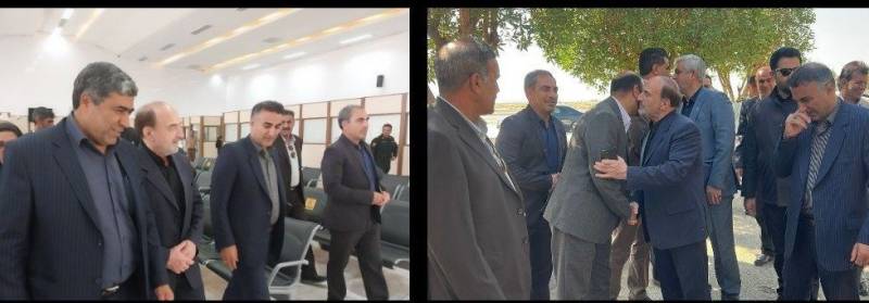 رئیس سازمان مدیریت بحران کشور  با همراهی نماینده جیرفت و عنبرآباد و با استقبال مسئولان جیرفت وارد فرودگاه جیرفت شد.