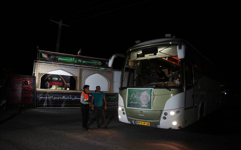 ایستگاه پویش چشم به راهیم برای ایمنی زائران در جنوب کرمان