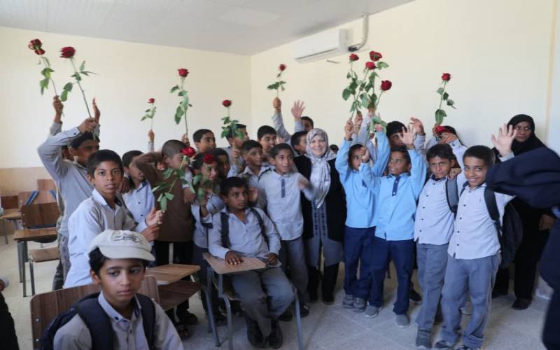 افتتاح مدرسه خیری زهرا در شهرستان جیرفت