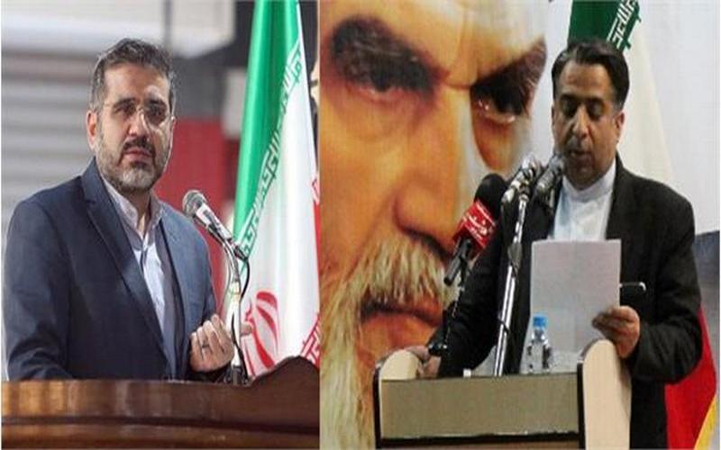 قرائت پیام وزیر فرهنگ و ارشاد اسلامی به جشنواره یادمان ولایت جیرفت توسط مدیرکل فرهنگ و ارشاد اسلامی جنوب کرمان